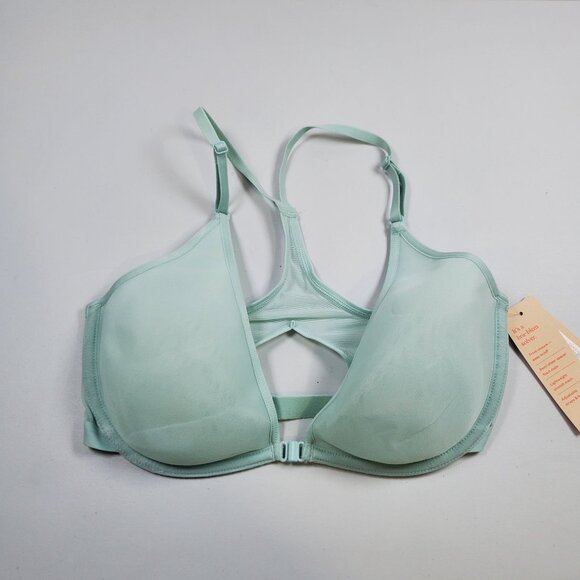 Thirdlove Bare Mesh Front Close Racerback Bra Women 30E NWT Semi Sheer Smooth - Picture 3 of 16